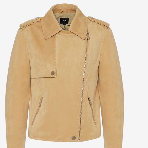 Armani Exchange Eco Suede Biker Jacket - Picture 2 of 8